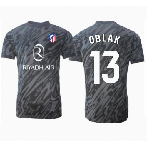 Fotbalové Dres Atletico Madrid Jan Oblak #13 Brankářské Domácí 2024-25 Krátký Rukáv